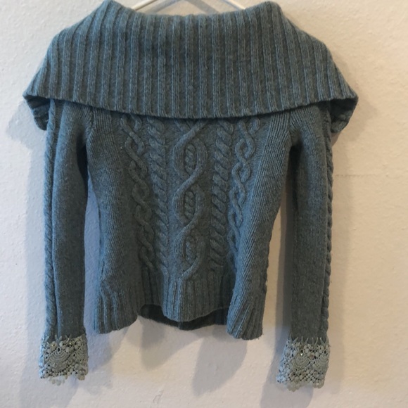 Cottagecore wool sleeping on snow button down sweater - Picture 8 of 9